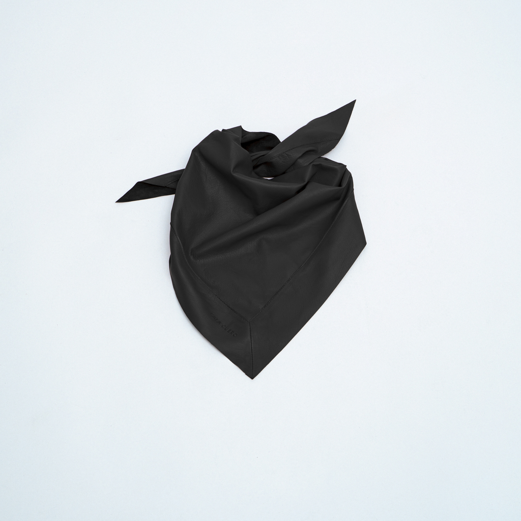 Marea Leather Scarf Black (006)