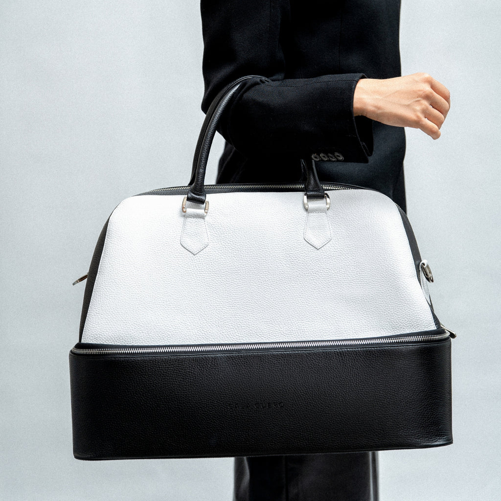 Senda Structured Weekender Black & White (003)