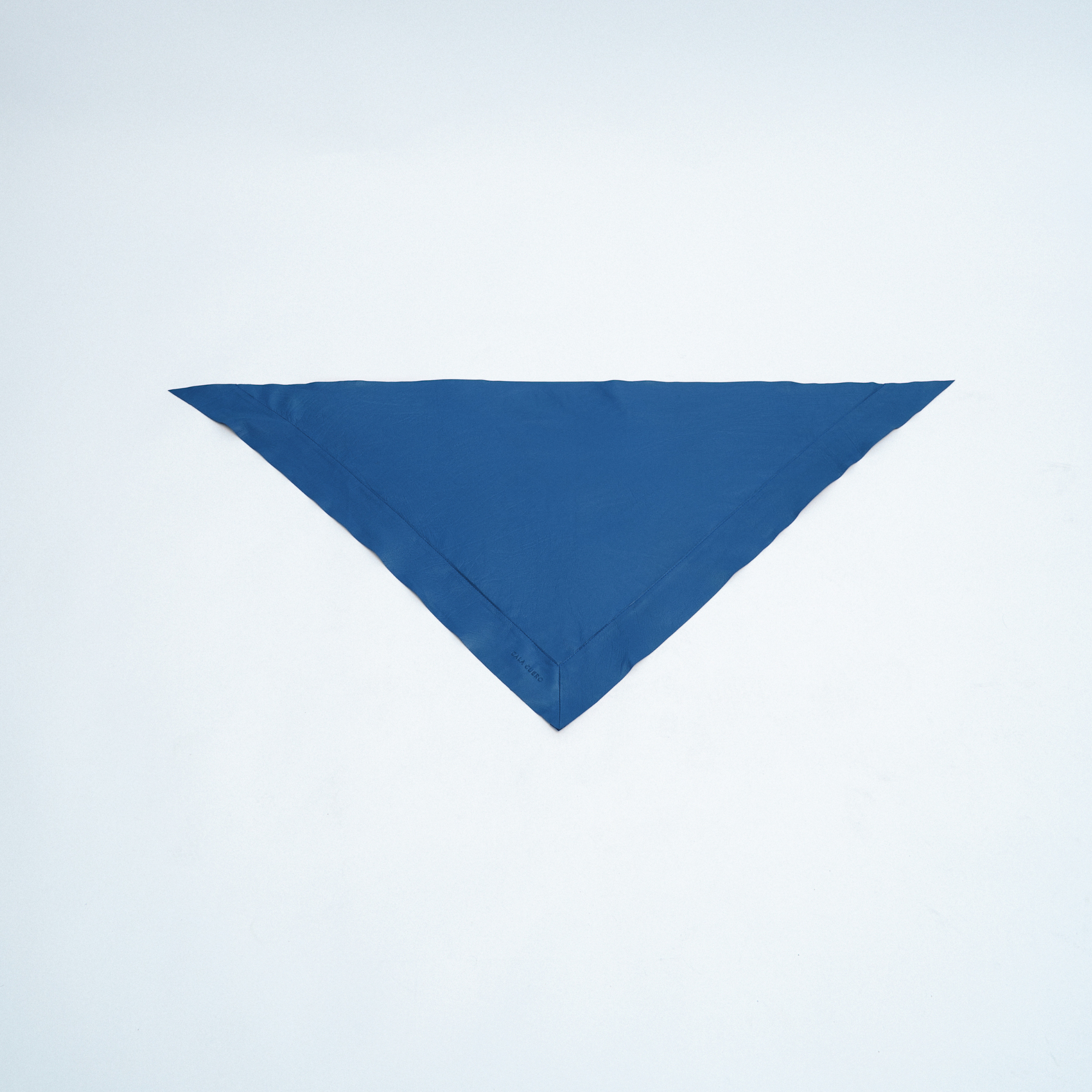 Marea Leather Scarf Blue (006)