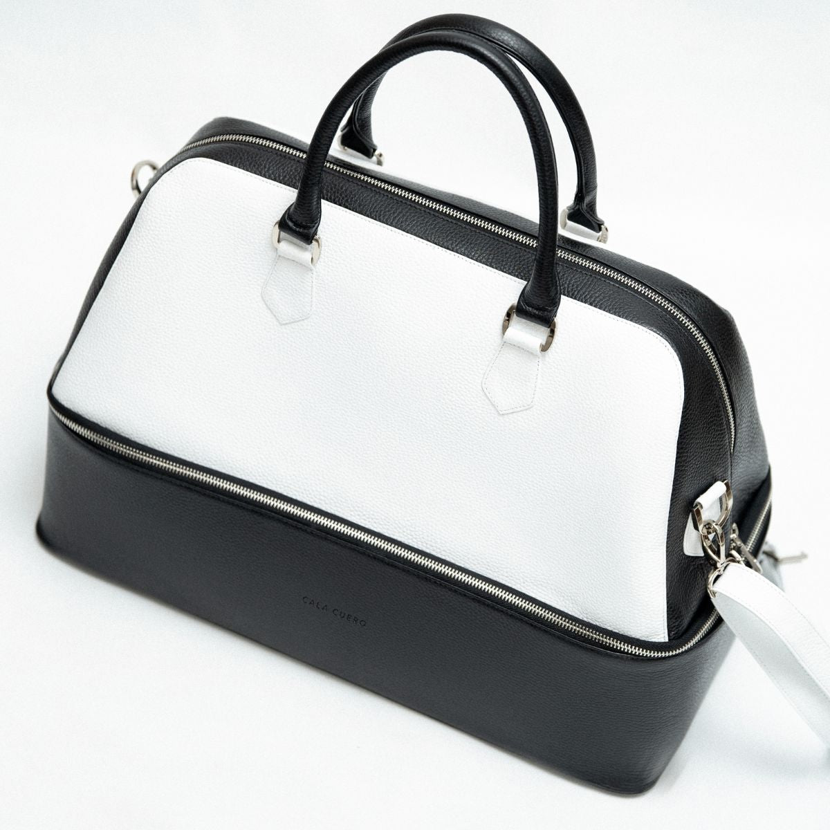 Senda Structured Weekender Black & White (003)